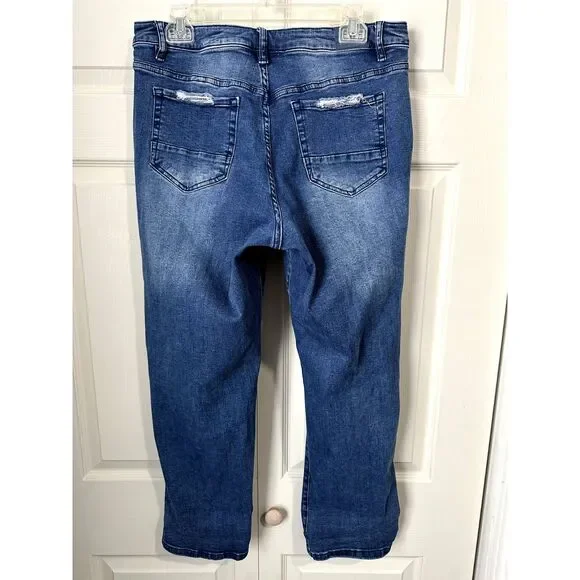 Resfeber Los Angeles Collection Skinny Boyfriend Jeans Size 14 - Picture 2 of 5